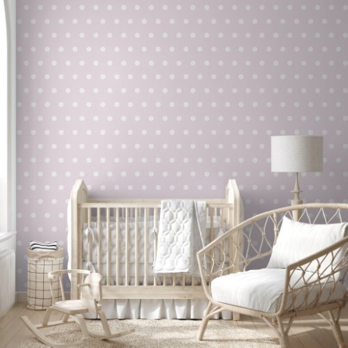 Cute Pastel Pink Polka Dot Peel and Stick Wallpaper Cute Pastel Pink Polka Dot Peel and Stick Wallpaper