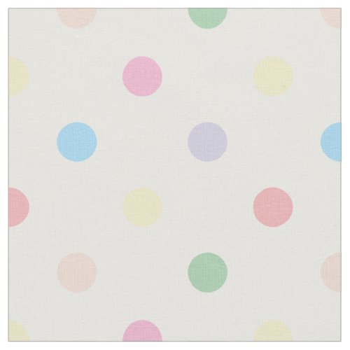 Cute Pastel Polka Dots New Baby Nursery Fabric 3