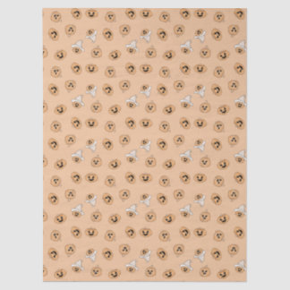 Cute Pastel Pumpkin Halloween Pattern Wrapping Pap Tissue Paper