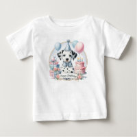 Cute Pastel Puppy Dalmatian - Birthday