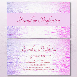 Cute Pastel Purple Pink Ocean Sunset Reflection Business Card
