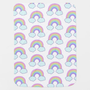 Cute Pastel Rainbow Baby Blanket
