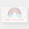 Cute Pastel Rainbow Clouds First Birthday