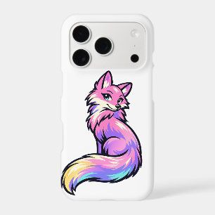 Cute Pastel Rainbow Fox Watercolor Phone Case
