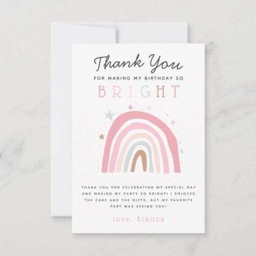 Cute Pastel Rainbow Girls Birthday Party