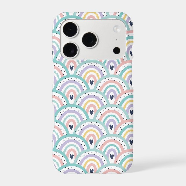 Cute Pastel Rainbow Pattern  Iphone Case (Back)
