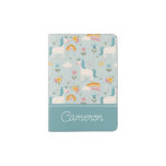 Cute pastel Rainbow Unicorn Pattern Passport Holder