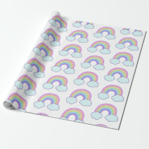 Cute Pastel Rainbow Wrapping Paper