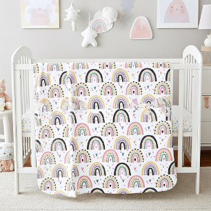Cute pastel rainbows Baby Blanket