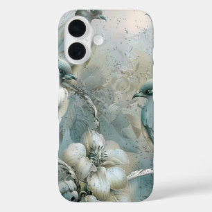 Cute Pastel Safari Wild Whimsical Animals Birds iPhone 16 Case