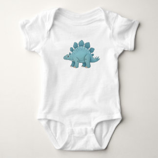 Cute pastel Stegosaurus collection Baby Bodysuit