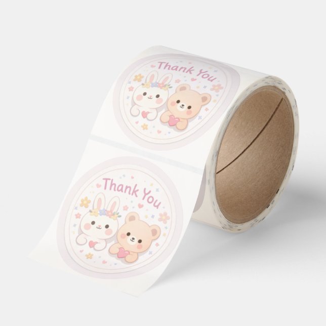 Cute Pastel Sticker | Kawaii Aesthetic Vinyl Stick (Roll)