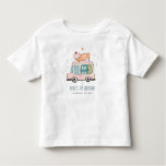 Cute Pastel Sweet Time Ice Cream Truck Birthda Toddler T-shirt at Zazzle