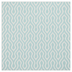 Cute pastel turquoise chevron ikat pattern fabric