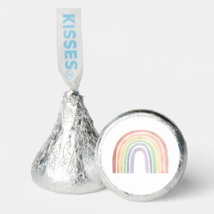 Cute Pastel Watercolor Rainbow Baby Shower Hershey®'s Kisses®
