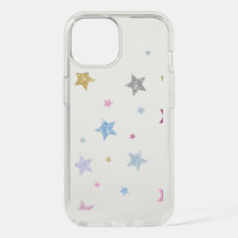 Cute Pastel Watercolor Stars Clear