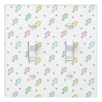 Cute Pastel Whales Nursery or Kids Room