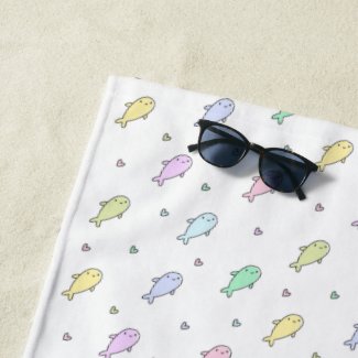 Cute Pastel Whales Pattern Kids