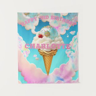 Cute Pastels Happy Birthday Dreamy Ice Cream 