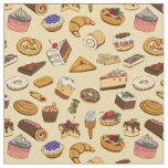 Cute Pastries Pattern Fabric
