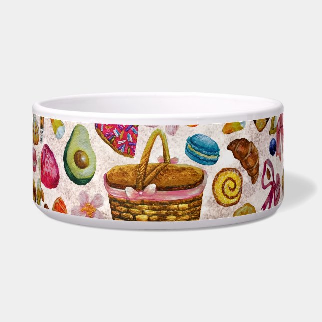 Cute Pastry Confections Sweets Bowl (Front)