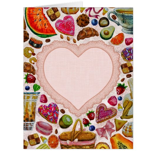 Cute Pastry Confections Sweets Cards (Front)