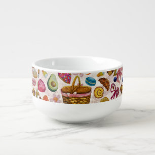 Cute Pastry Confections Sweets Soup Mug