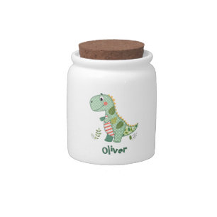 Cute Patchwork Baby Dinosaur Candy Jar