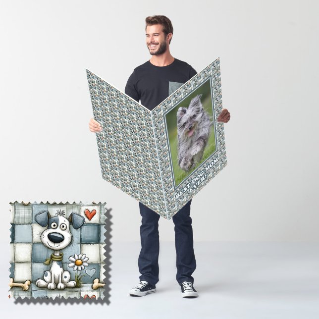 Cute Patchwork Dog Pattern for Dog Mom Card (Creator Uploaded)