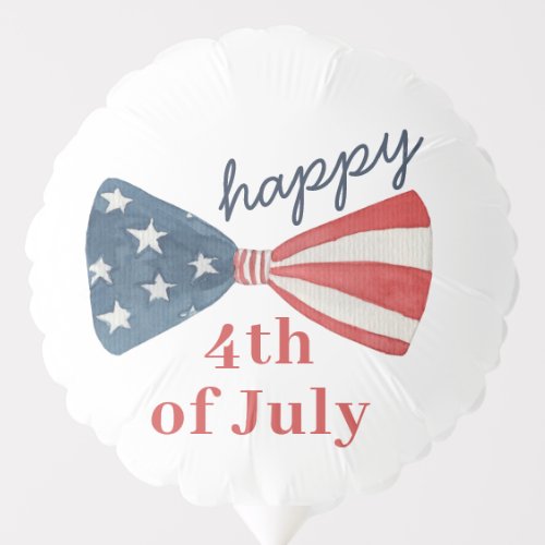 Cute Patriotic Happy 4th of July Balloon