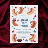 You Look Like 4th Of July Makes Me Want A Hot Dog  Invitation