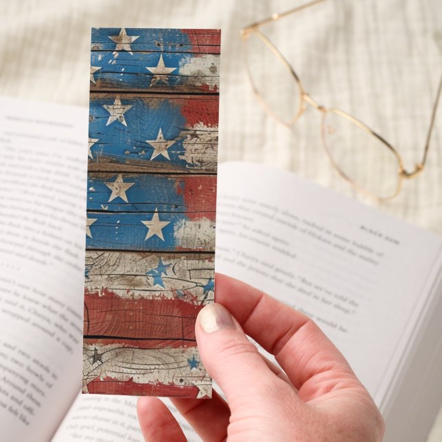 Cute Patriotic Wood Bookmarks (Hand)