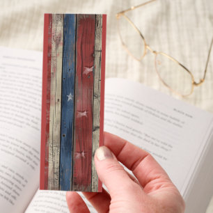 Cute Patriotic Wood Bookmarks