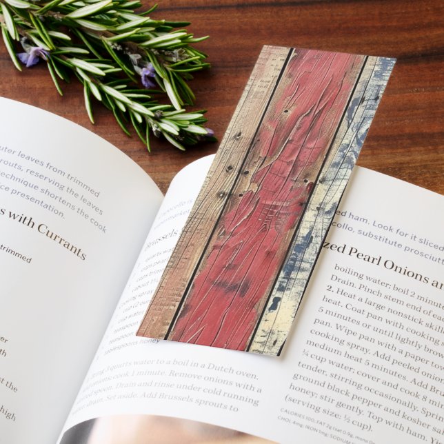 Cute Patriotic Wood Bookmarks (Book)