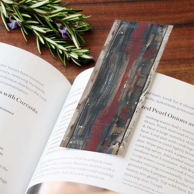 Cute Patriotic Wood Bookmarks (Book)