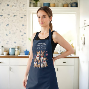 Cute Patriotics Childless Dogs Ladies Vote Apron