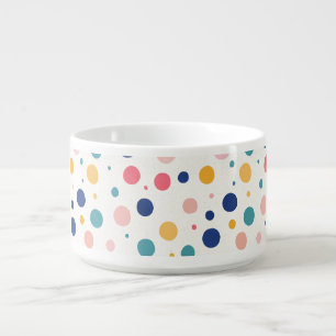 cute pattern colorful circles polka dots bowl