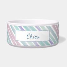Cute Pattern Colorful Stripes Pink Blue Monogram