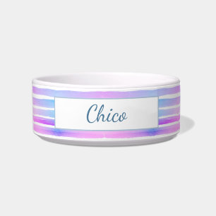 Cute Pattern Colorful Stripes Pink Blue Purple Bowl