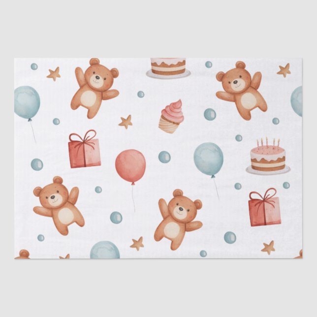 cute pattern for birthday party  tissue paper (Front)