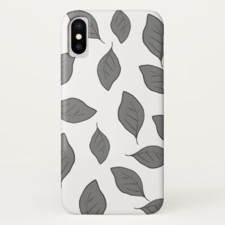 Cute pattern leaves throw pillow iPhone x case