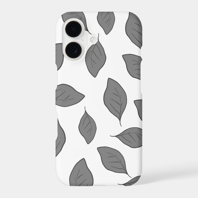 Cute pattern leaves   throw pillow iphone case (Back)