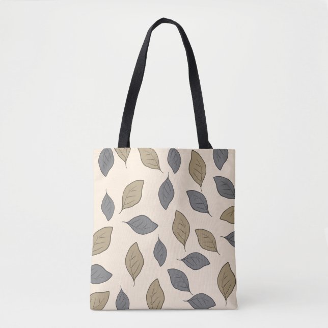 Cute pattern leaves tote bag (Front)