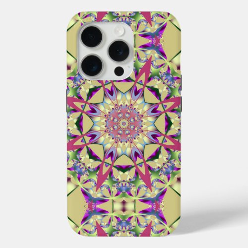 Cute Pattern Mandala iPhone 15 Pro Case