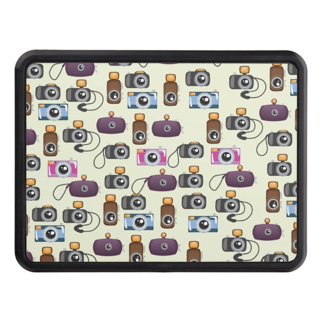 Cute Pattern of Cameras Tow Hitch Cover (Front)