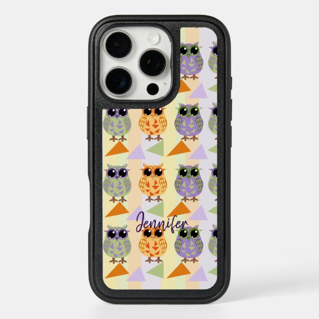 Cute Pattern Owls Case-Mate Iphone 16 case (Back)
