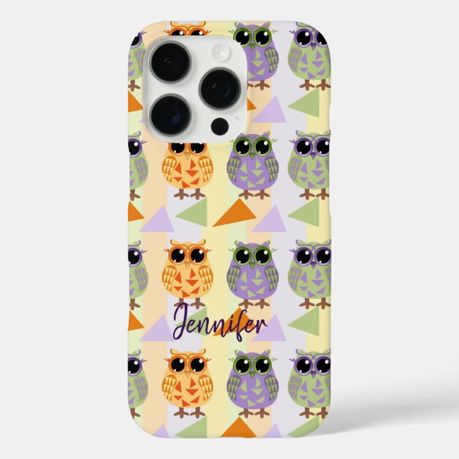 Cute Pattern Owls Case-Mate Iphone 16 case (Back)