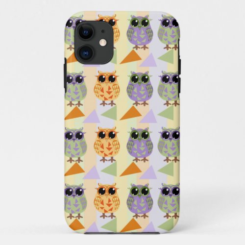 Cute Pattern Owls iPhone 11 Case