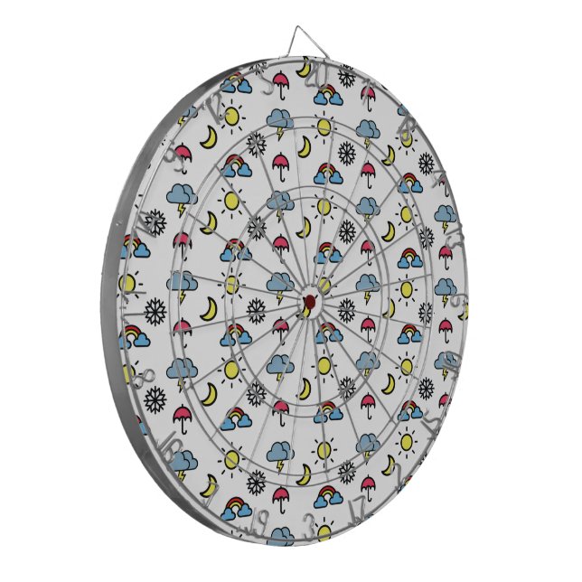 cute pattern weather dart board | Zazzle