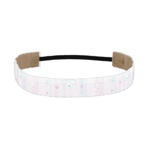 Cute pattern with dogs athletic headband